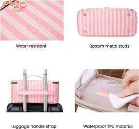 img 1 attached to 💄 BAGSMART Makeup Cosmetic Organizer - Travel Accessories for Toiletry Cases