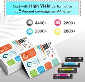 img 1 attached to 7Magic Toner Cartridge Replacement for HP 305A 305X CE410X CE410A - Compatible with HP Pro 400 Color MFP Printers: M451nw, M451dn, M451dw, M475dw, M475dn | Pro 300 MFP Printers: M375nw, M351A - 4 Pack