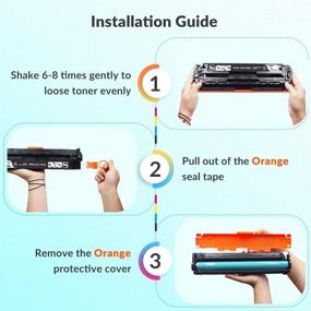 img 2 attached to 7Magic Toner Cartridge Replacement for HP 305A 305X CE410X CE410A - Compatible with HP Pro 400 Color MFP Printers: M451nw, M451dn, M451dw, M475dw, M475dn | Pro 300 MFP Printers: M375nw, M351A - 4 Pack