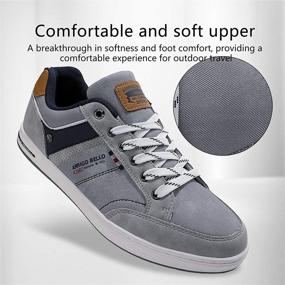 img 1 attached to 👟 ARRIGO BELLO Leather Sneakers Men's Shoes - Fashionable Walking Sneakers