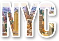 nyc skyline sticker york stickers logo