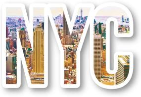 img 2 attached to NYC Skyline Sticker York Stickers