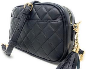 img 3 attached to Lola Mae Quilted Crossbody Bag - Stylish Design Shoulder Purse, Perfect for Trendy Fashion