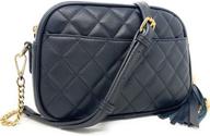 lola mae quilted crossbody bag - stylish design shoulder purse, perfect for trendy fashion logo