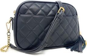 img 4 attached to Сумочка через плечо Lola Mae с квилтованным узором - стильная сумка с дизайном, идеально подходит для модных трендов.