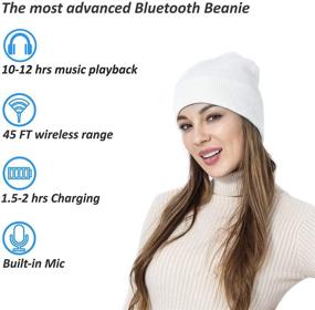 img 3 attached to 🎧 Warmth meets Music: MUSICHAT Beanie Bluetooth V5.0 Wireless Knitted Winter Hat