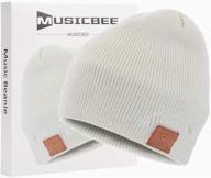 🎧 warmth meets music: musichat beanie bluetooth v5.0 wireless knitted winter hat logo