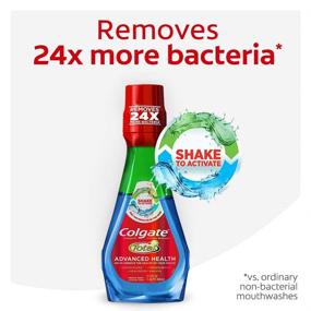 img 1 attached to 🌿 Colgate Total Advanced Health Alcohol Free Mouthwash (3 Pack) - Antibacterial Formula, Fresh Mint - 27 fl oz