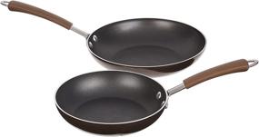 img 3 attached to Farberware 10570 Millennium Nonstick 12 Piece Cookware Set in Bronze: Pots and Pans for Effortless Cooking