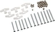 🔩 rubbermaid fast track adjustable closet system hardware kit, white/satin nickel (1791597) logo