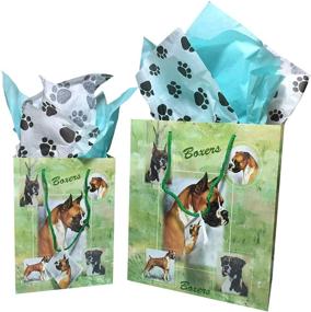 img 2 attached to 🐶 Ruth Maystead's Set of Two BOXER Gift Bags