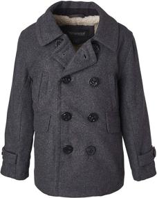 img 3 attached to Sportoli Classic Sherpa Winter 🧥 Peacoat for Boys | Jackets & Coats