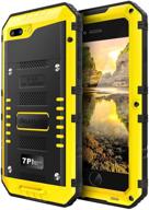 📱 beasyjoy iphone 7 plus/8 plus metal case - full body protective waterproof shockproof heavy duty defender in yellow logo