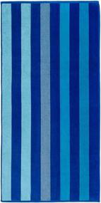 img 3 attached to 🏖️ Kaufman Luxurious, Plush, 4 Pack 100% Combed Ring Spun Yarn Dye Cotton Velour Oversized 32”x62” Towels – Highly Absorbent, Quick Dry, Colorful Tonal Rugby Striped Beach, Pool, Bath Towel Set