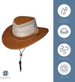 img 3 attached to 🎩 Dorfman Pacific Co. Men's Soaker Hat - Mesh Sided Design for Enhanced Comfort and Sun Protection