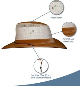 img 2 attached to 🎩 Dorfman Pacific Co. Men's Soaker Hat - Mesh Sided Design for Enhanced Comfort and Sun Protection