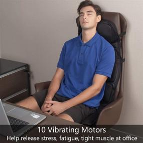 img 2 attached to 💆 Ultimate Stress Relief: Vibrating-Back-Massager with Heat, Massage-Chair-Pad for Home Office - 10 Vibration Nodes to Release Fatigue