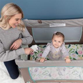 img 2 attached to 👶 Pobibaby - 2 Pack Premium Pack N Play Sheets for Standard Pack and Plays and Mini Cribs: Ultra-Soft Cotton Blend, Stylish Floral Pattern, Safe and Snug for Baby - Allure