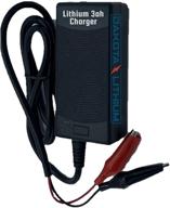 dakota lithium 12v 3 amp lifepo4 battery charger for 12v - 7ah, 10ah, and 23ah batteries logo