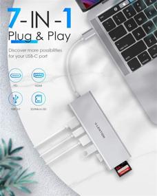 img 3 attached to 🔌 Lention USB C Multi-Port Hub CB-C36B Silver: 4K HDMI, USB 3.0, SD/Micro SD Reader, Type C Charging, for MacBook Pro, Chromebook, and More