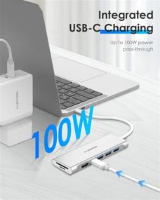 img 2 attached to 🔌 Lention USB C Multi-Port Hub CB-C36B Silver: 4K HDMI, USB 3.0, SD/Micro SD Reader, Type C Charging, for MacBook Pro, Chromebook, and More