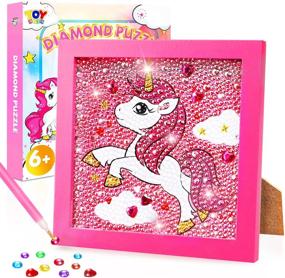 img 4 attached to 💎 TOY Life Diamond Painting Wooden Craft Kit - Enhance Arts & Crafts with Sparkling Diamonds