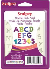 img 1 attached to 🔢 Sculpey Flexible Push Clay Mold: Effortless Letter and Number Shaping