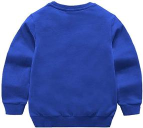 img 3 attached to 👕 PTPuke Solid Cotton Thin Sweatshirt Long Sleeve Top T-Shirts for Toddler Boys and Girls