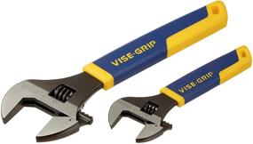 img 1 attached to 🔧 Набор регулируемых гаечных ключей IRWIN VISE-GRIP, SAE, 6 дюймов и 10 дюймов, 2 штуки (2078700): Ключи высочайшего качества для различных применений.