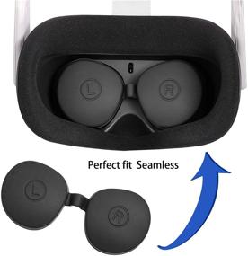 img 2 attached to 🔵 Чехол-протектор XIAOGE из силикона для Oculus Quest 2 - синий, с защитой для линз - защита от пыли и возможность стирки - в комплекте аксессуары.