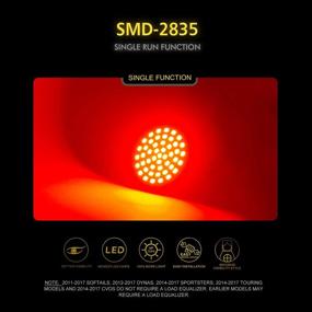 img 2 attached to VehiCode 1156 Комплект задних поворотных сигнальных LED-ламп для Harley - ярко-красные заменители (2 штуки)