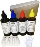 🖨️ zl 400ml ink refill kit for canon printers mg pg 240 243 245 cl 241 244 246 xl: 4 colors, ciss system, 4 free syringes logo