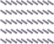 bcp 50 pieces stainless steel dowel pins - 5mm x 24mm shelf support fasteners logo