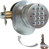 sohomill electronic door knob with mechanical key backup (spring latch lock; not deadbolt; not phone connected), single front keypad yl 99 b логотип