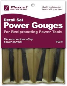 img 2 attached to 🔪 Flexcut Carving Tools - High-Carbon Steel Detailing Power Gouge Set of 4 (RG310)