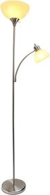 img 3 attached to 🏠 Versatile Simple Designs Home LF2000-BSN Floor Lamp: Brushed Nickel & Reading Light Combined