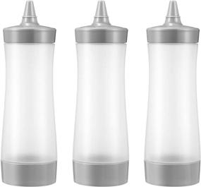 img 4 attached to 🍶 UPKOCH Plastic Squeeze Condiments Dressing: Convenient and Mess-Free Dispensing for Flavorful Delights