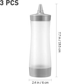 img 2 attached to 🍶 UPKOCH Plastic Squeeze Condiments Dressing: Convenient and Mess-Free Dispensing for Flavorful Delights