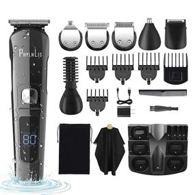 img 4 attached to 🧔 Cordless Electric Beard Trimmer Kit: Professional Grooming Shaver for Men, Kids & Family - PhylnLis 8688