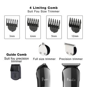 img 1 attached to 🧔 Cordless Electric Beard Trimmer Kit: Professional Grooming Shaver for Men, Kids & Family - PhylnLis 8688