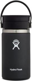 img 4 attached to ☕ "Переносная кофейная кружка Hydro Flask: изолированная нержавеющая сталь с широкой гибкой крышкой для глотка - многоразовая и улучшенная сохранность температуры