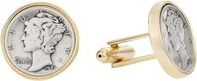 img 3 attached to 💼 Cuff Daddy Mercury Dime Cufflinks: Enhancing Your Look with Style