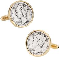 💼 cuff daddy mercury dime cufflinks: enhancing your look with style logo