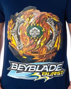 img 2 attached to Beyblade Burst Boys' Wizard Fafnir Spinner Top Short Sleeve T-Shirt: Perfect Tee for Young Fans