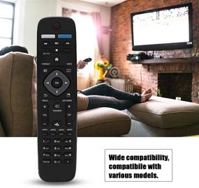 img 1 attached to 📺 High-Quality Replacement Remote Control for Philips 4K UHD TVs 32PFL4902/F7, 40PFL4901/F7, 43PFL4901/F7