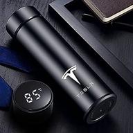 🚗 17 oz black frosted car logo travel mugs & tumblers - vacuum insulated stainless steel thermal bottle, business fashion cup for hot/cold drinks: coffee, tea. compatible with tesla new model. логотип