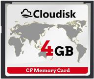 cloudisk compact flash cf card memory cards high speed compactflash reader camera card for dslr (4gb) logo