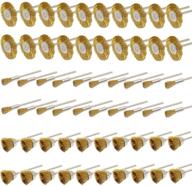 60-piece brass wire brush cup wheels polishing kit for die grinder rotary tools, 3mm mandrel, polishing attachment, cleaning brush - phyhoo accessories logo