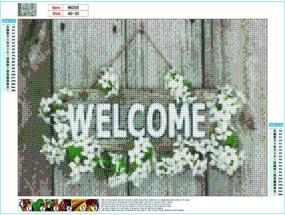 img 3 attached to 🎨 Наборы для алмазной живописи Anbys Welcome 5D: Вдохновение творчеством с полной заливкой алмазной живописью для взрослых, детей и начинающих - идеальный подарок для домашнего декора (15,8 х 11,8 дюйма)