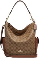 сумка на плечо из кожи coach pennie, женские сумки и кошельки и поясные сумки. логотип